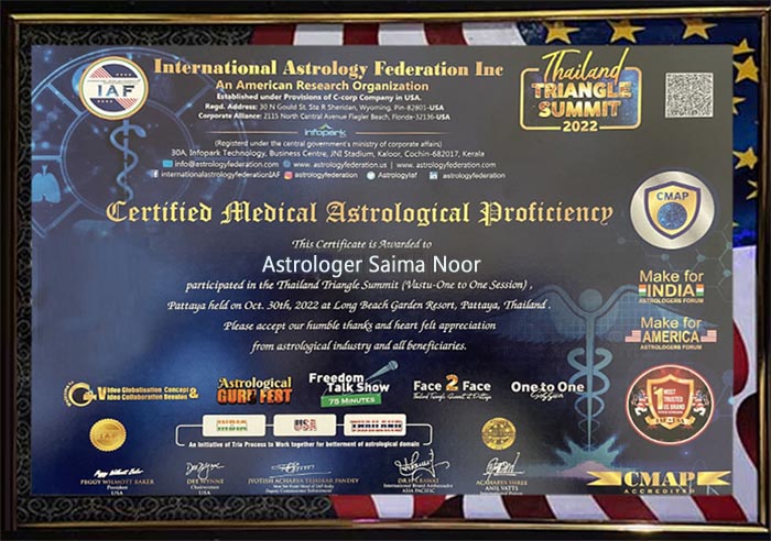 Famous Lady Astrologer Saima Noor